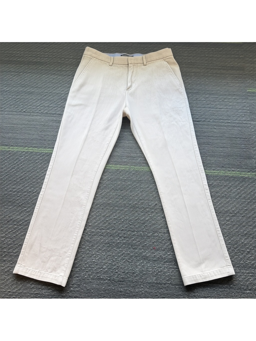Banana Republic Kentfield Chino Pants Men's 30x30 Beige Micro Houndstooth